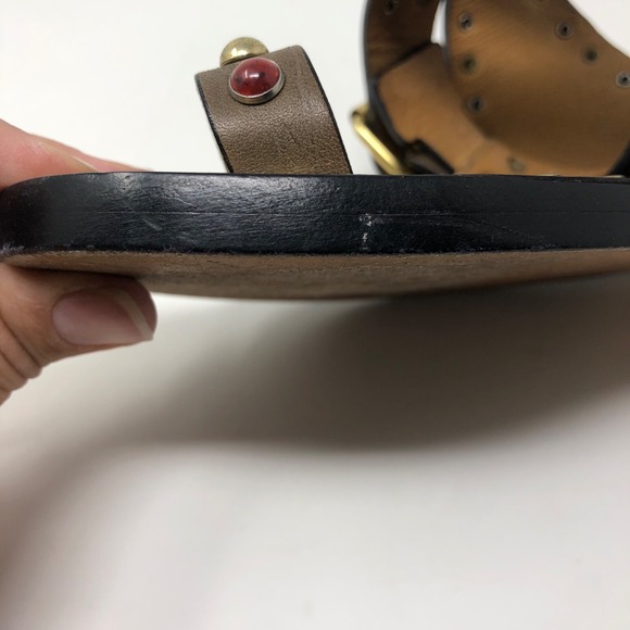 Isabel Marant Roman Empire Gladiator Sandals Womens 38 8 Leather Boho Summer - Picture 15 of 16